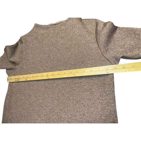 Arc'teryx Laina Mini Shift Dress Pullover Short Sleeve Mock Neck Knit Brown S - Picture 6 of 7